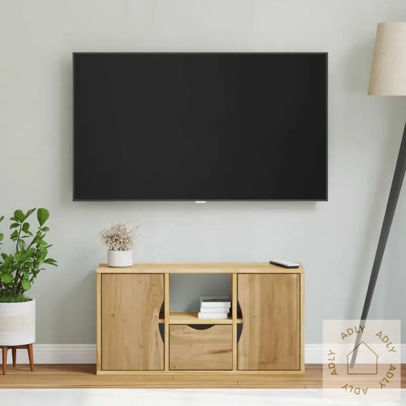Tv-Skap Med Skuff Odda 79X24X40 Cm Heltre Furu