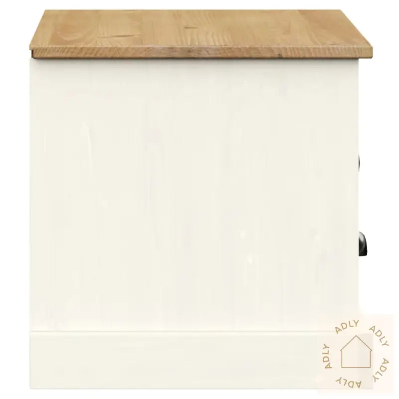 Tv-Benk Vigo Hvit 106X40X40 Cm Heltre Furu