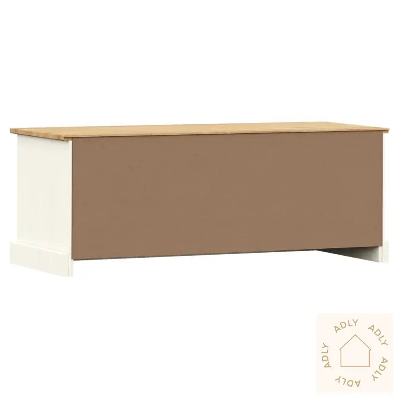 Tv-Benk Vigo Hvit 106X40X40 Cm Heltre Furu