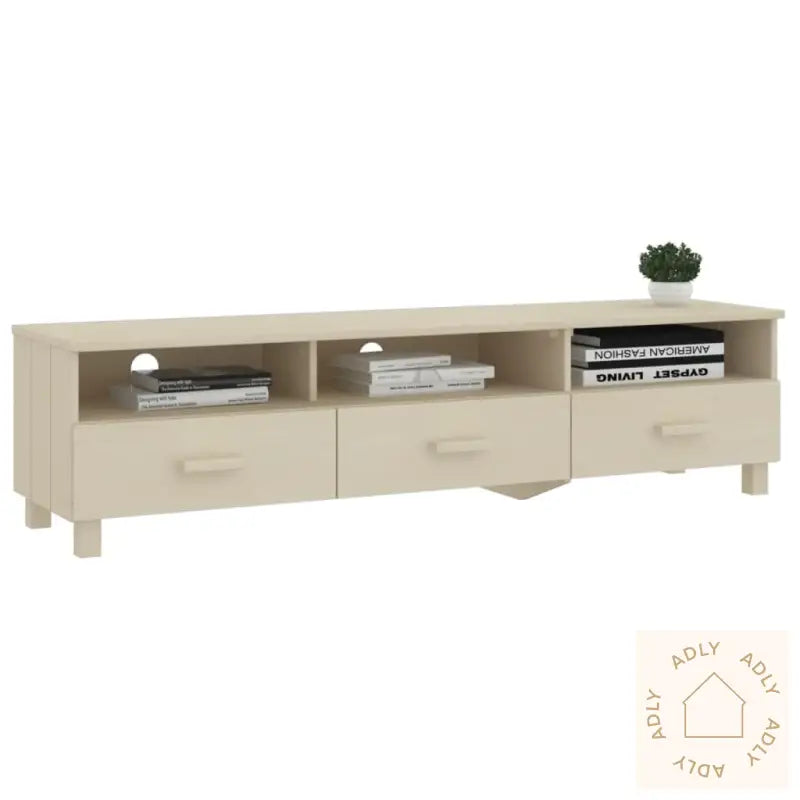 Tv-Benk Hamar Honningbrun 158X40X40 Cm Heltre Furu