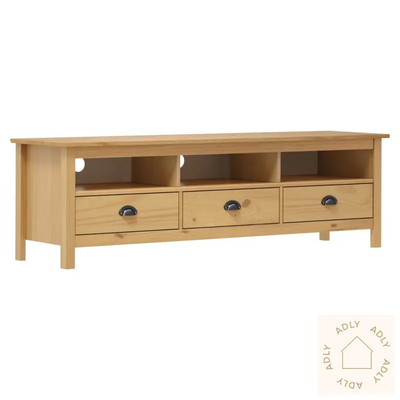 Tv-Benk Hill Honningbrun 158X40X47 Cm Heltre Furu