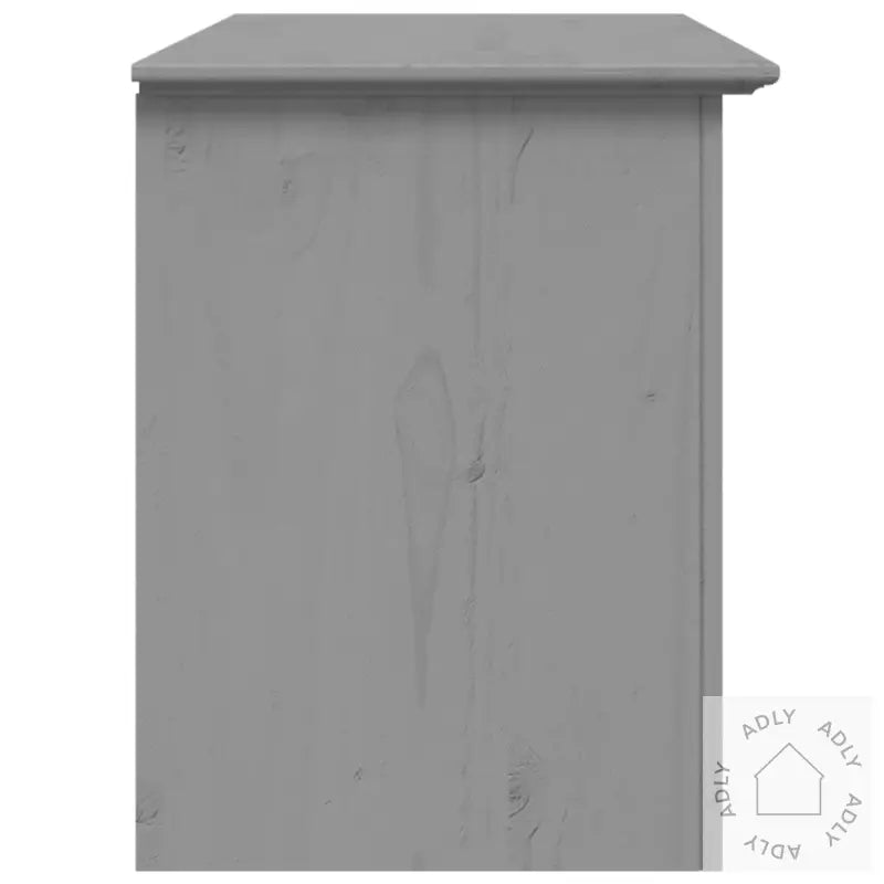 Tv-Benk Med 2 Skuffer Bodo Grå 91,5X44,5X56 Cm Heltre Furu