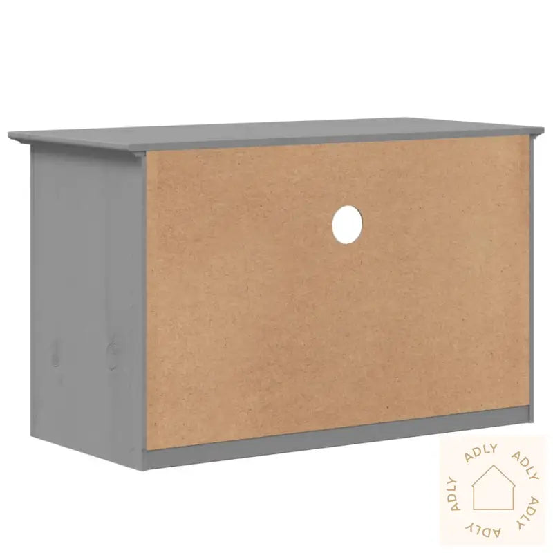 Tv-Benk Med 2 Skuffer Bodo Grå 91,5X44,5X56 Cm Heltre Furu