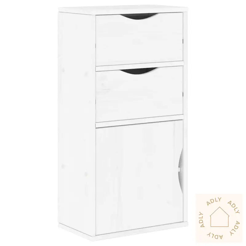 Tv-Enheter Med Oppbevaring 4-Delers Odda Hvit Heltre Furu