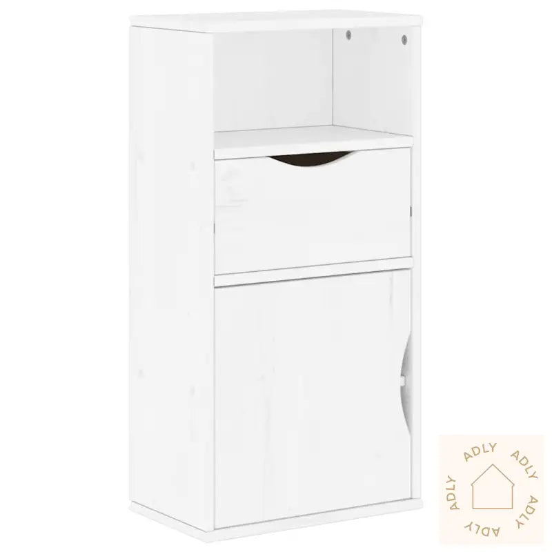 Tv-Enheter Med Oppbevaring 4-Delers Odda Hvit Heltre Furu