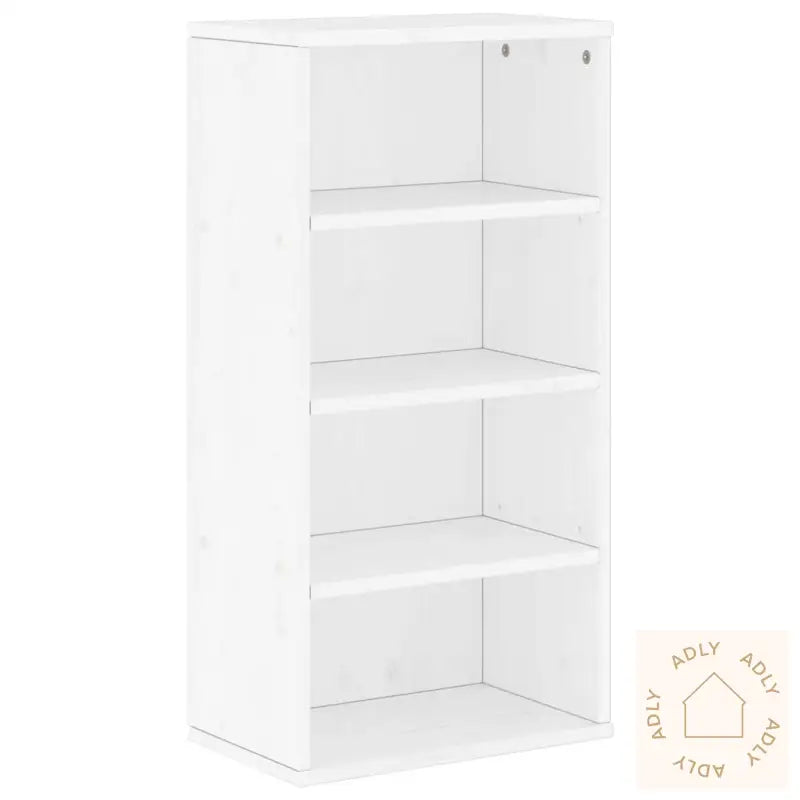 Tv-Enheter Med Oppbevaring 4-Delers Odda Hvit Heltre Furu