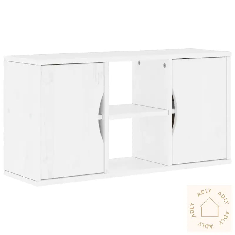 Tv-Enheter Med Oppbevaring 4-Delers Odda Hvit Heltre Furu