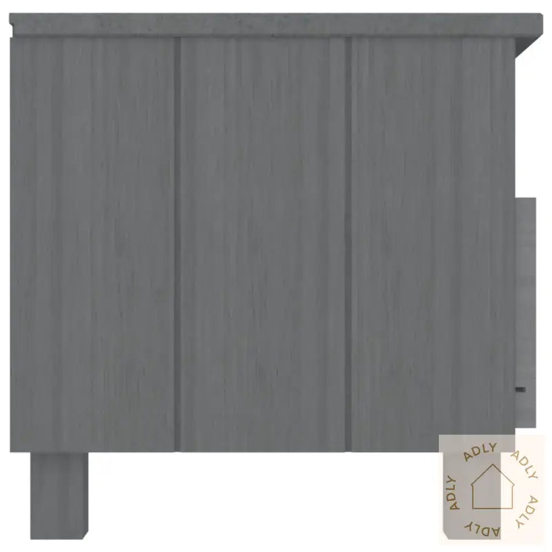 Tv-Benk Hamar Mørkegrå 106X40X40 Cm Heltre Furu