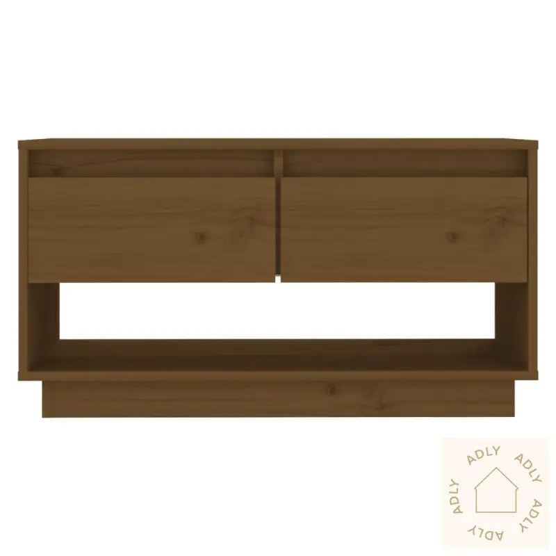 Tv-Benk Honningbrun 74X34X40 Cm Heltre Furu