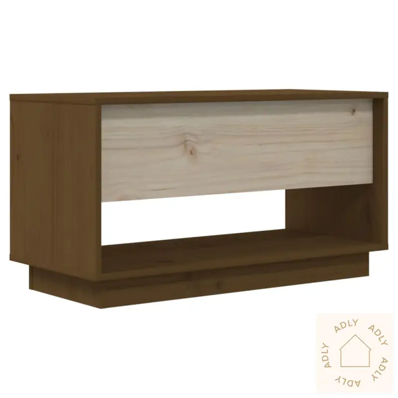 Tv-Benk Honningbrun 74X34X40 Cm Heltre Furu