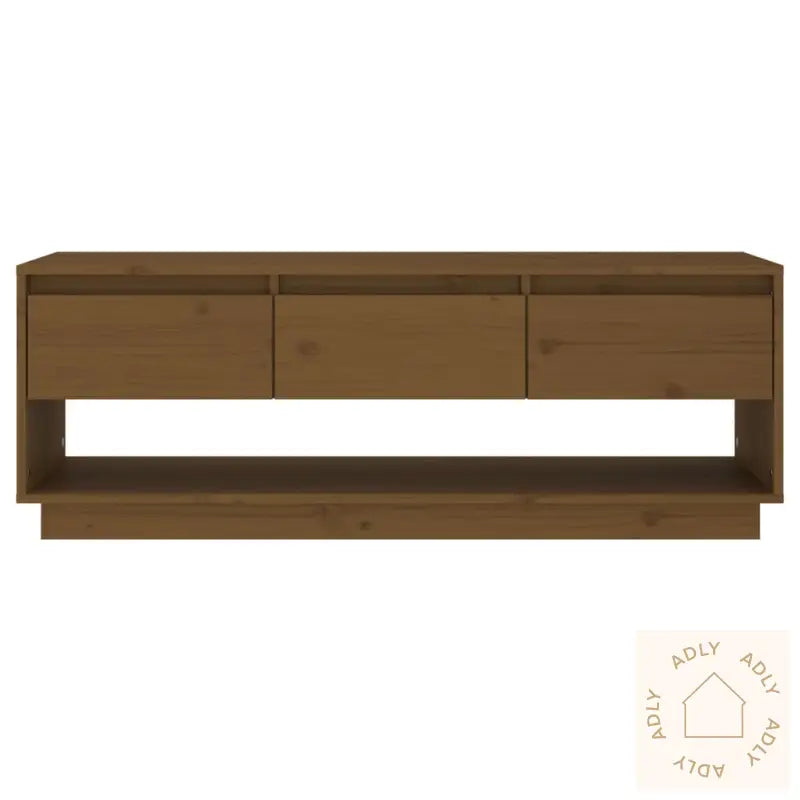 Tv-Benk Honningbrun 110,5X34X40 Cm Heltre Furu