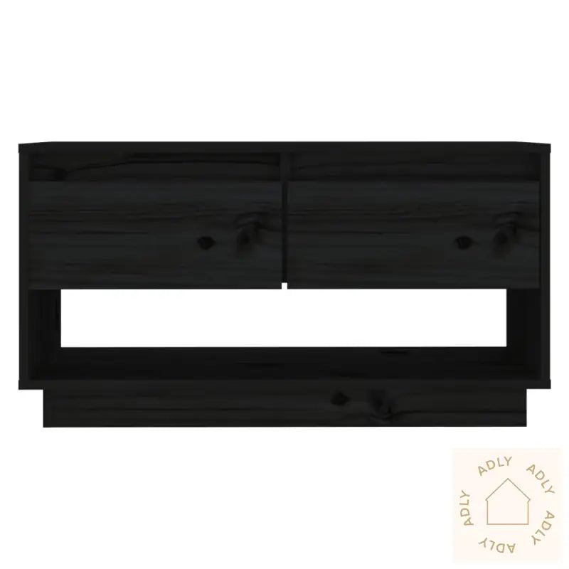 Tv-Benk Svart 74X34X40 Cm Heltre Furu