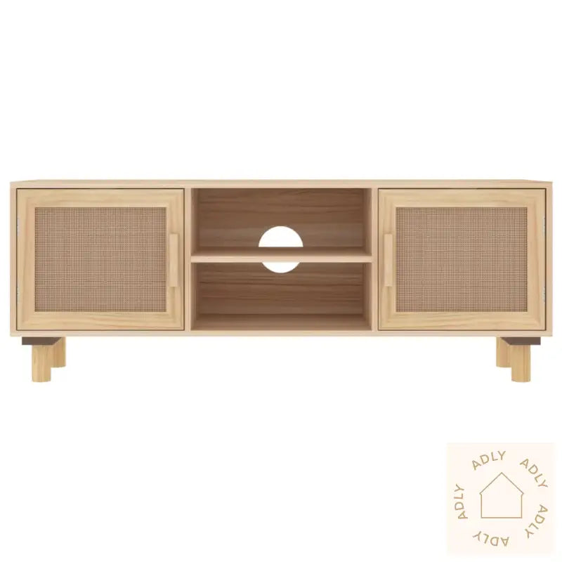 Tv-Benk Brun 105X30X40 Cm Heltre Furu Og Naturrotting