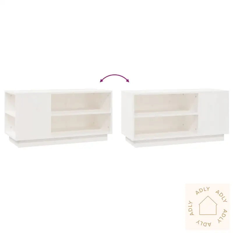 Tv-Benk Hvit 80X35X40,5 Cm Heltre Furu