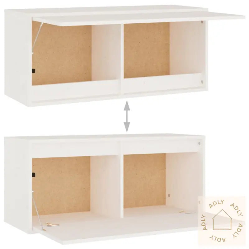 Tv-Benker 4 Stk Hvit Heltre Furu