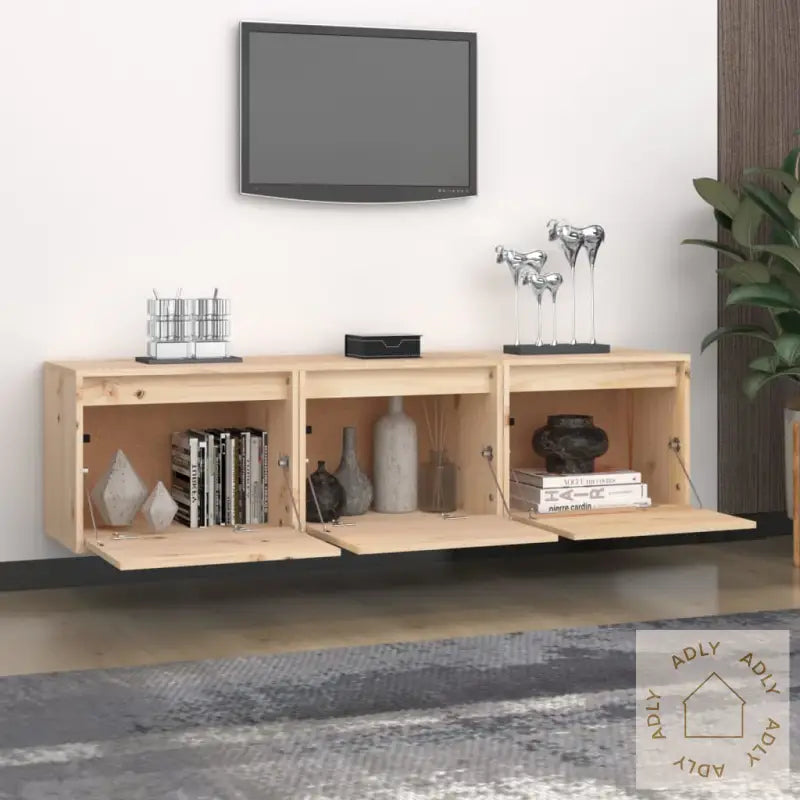 Tv-Benker 3 Stk Heltre Furu
