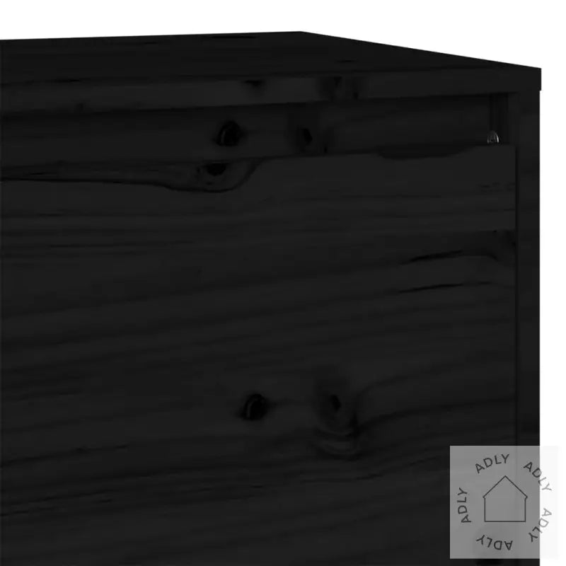 Tv-Benk Svart 140X35X40 Cm Heltre Furu