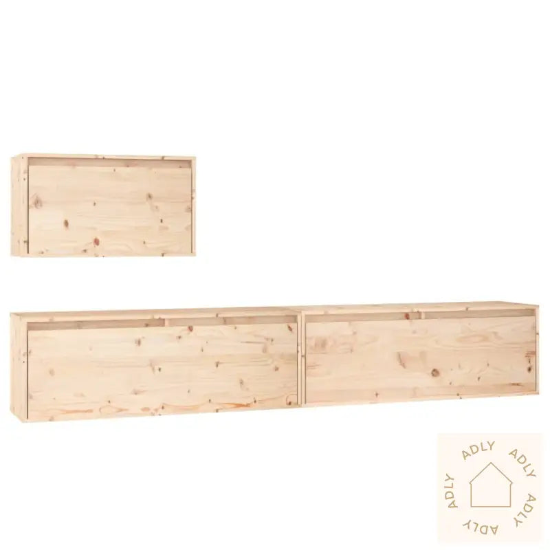 Tv-Benker 3 Stk Heltre Furu