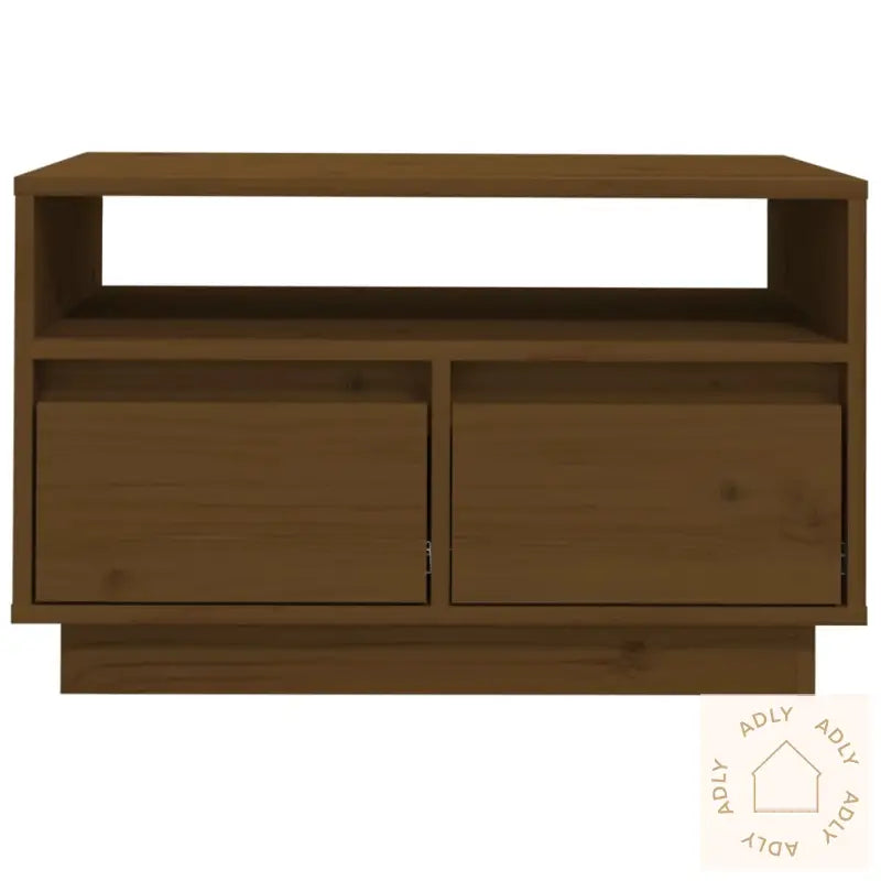 Tv-Benk Honningbrun 60X35X37 Cm Heltre Furu