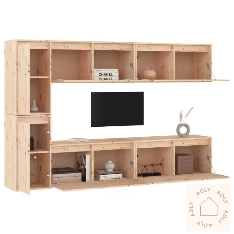 Tv-Benker 6 Stk Heltre Furu