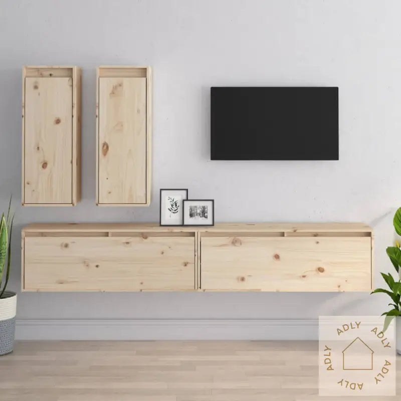 Tv-Benker 4 Stk Heltre Furu