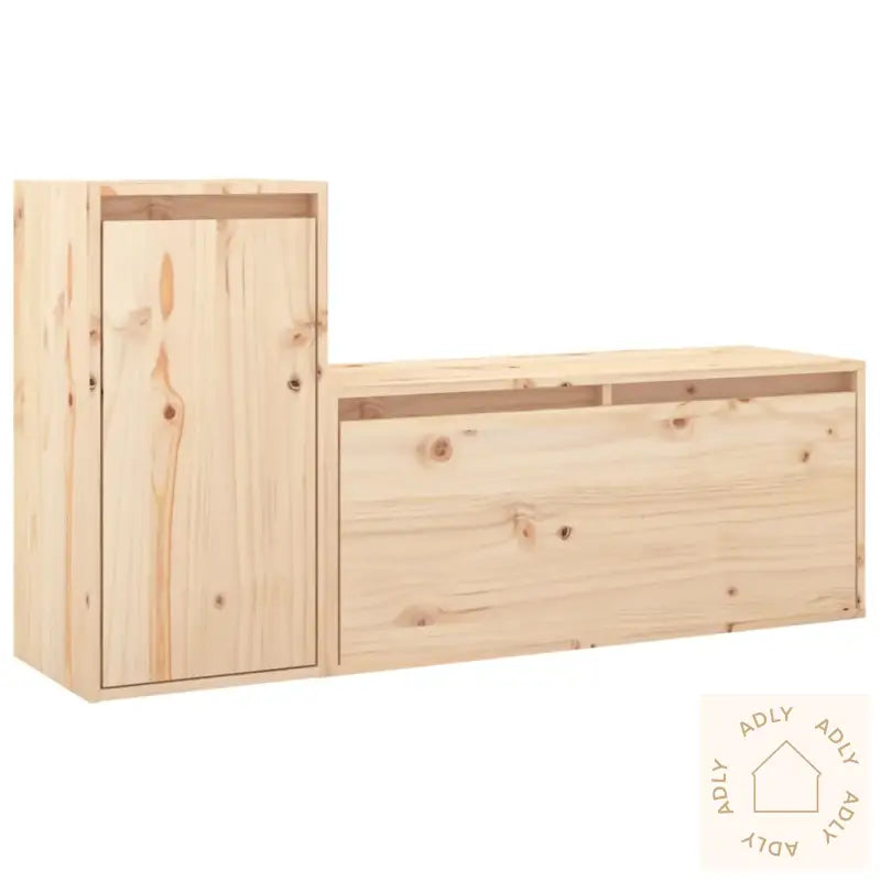Tv-Benker 2 Stk Heltre Furu