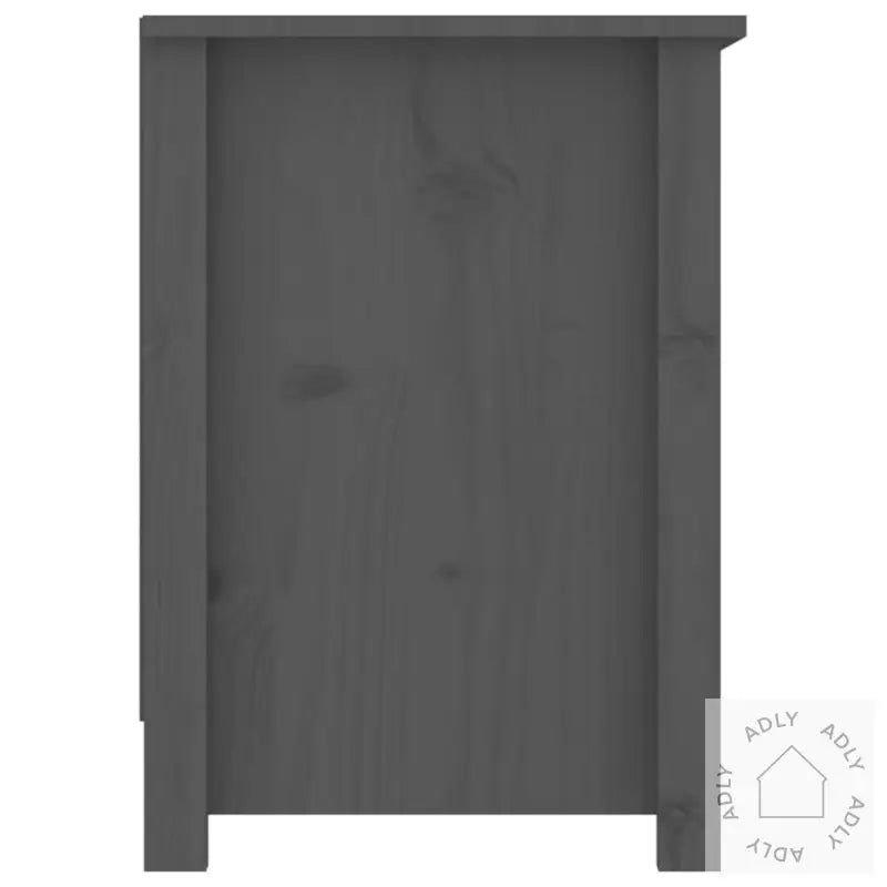 Tv-Benk Grå 103X36,5X52 Cm Heltre Furu