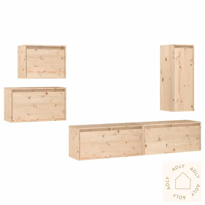 Tv-Benker 5 Stk Heltre Furu