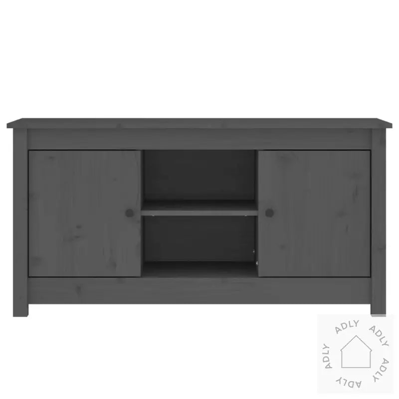 Tv-Benk Grå 103X36,5X52 Cm Heltre Furu