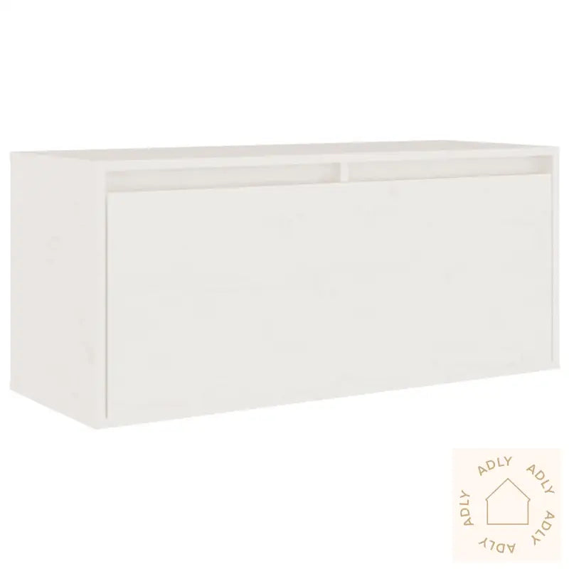 Tv-Benker 2 Stk Hvit Heltre Furu
