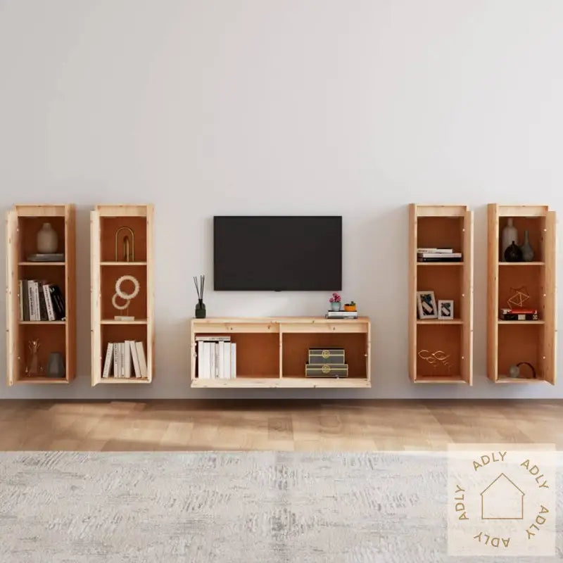 Tv-Benker 5 Stk Heltre Furu