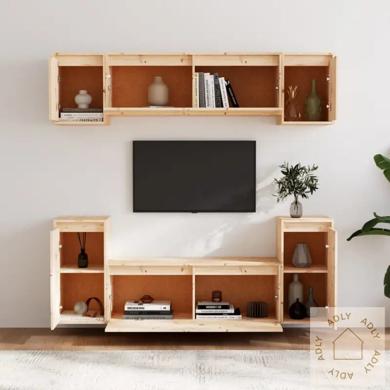 Tv-Benker 6 Stk Heltre Furu