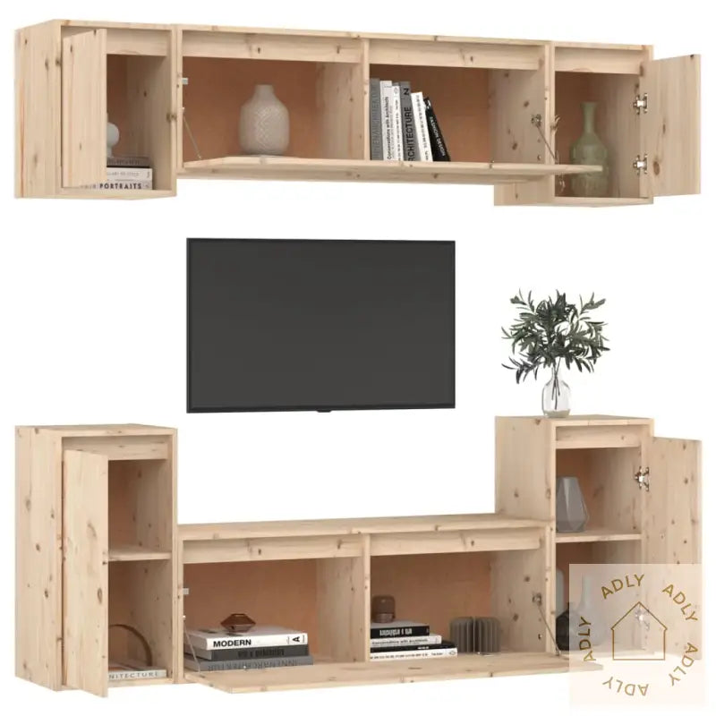 Tv-Benker 6 Stk Heltre Furu