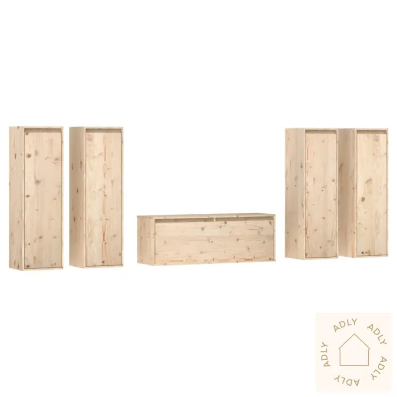Tv-Benker 5 Stk Heltre Furu