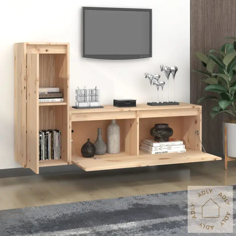 Tv-Benker 2 Stk Heltre Furu