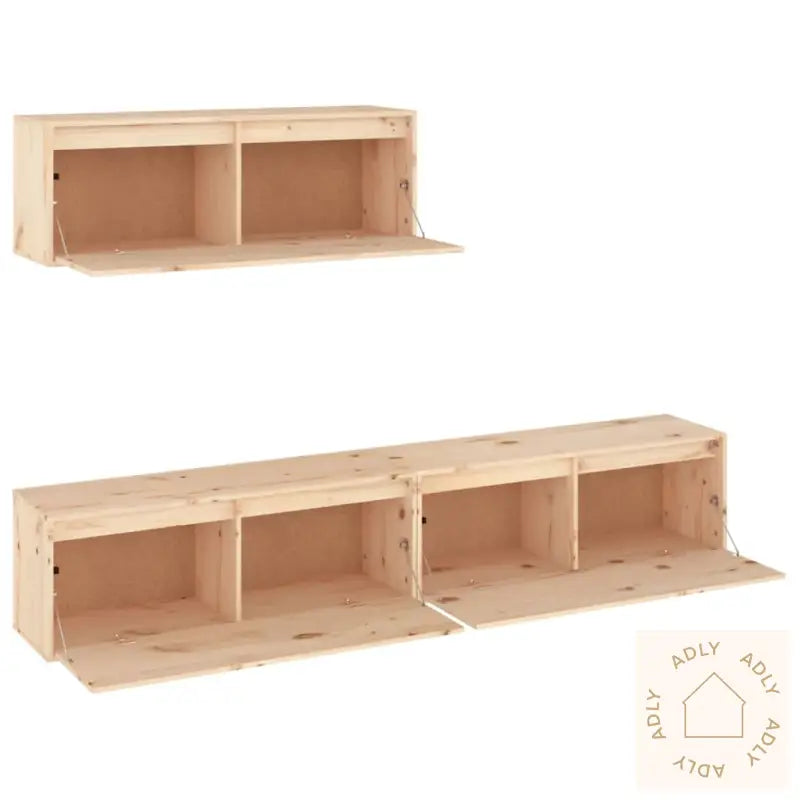 Tv-Benker 3 Stk Heltre Furu