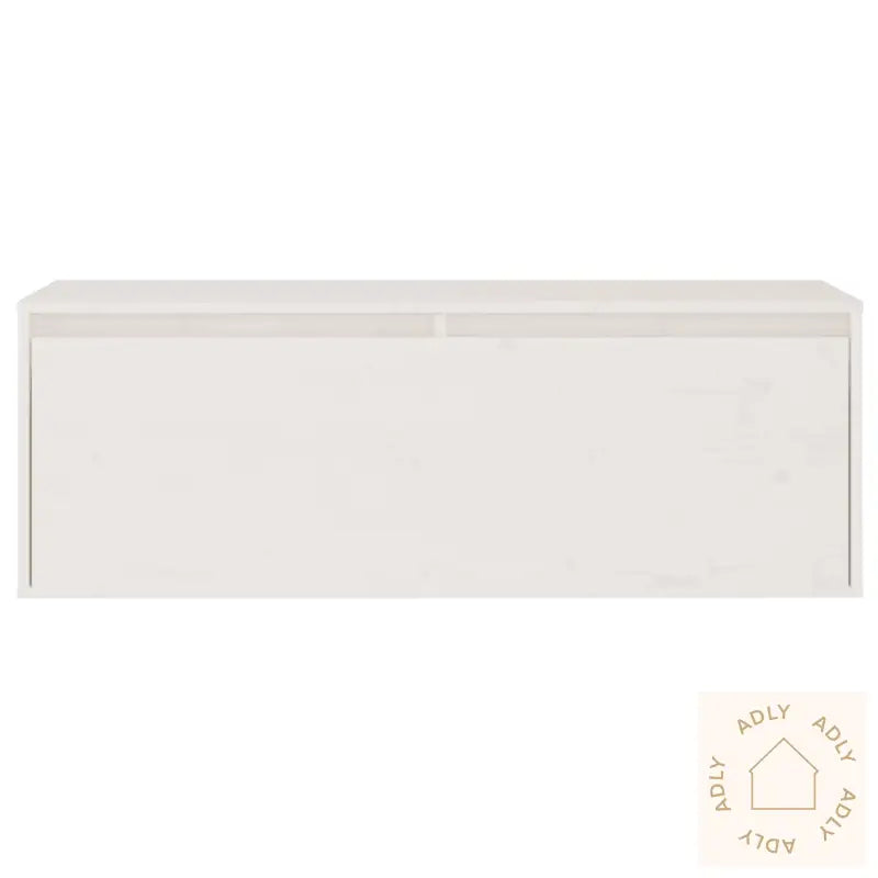 Tv-Benker 2 Stk Hvit Heltre Furu