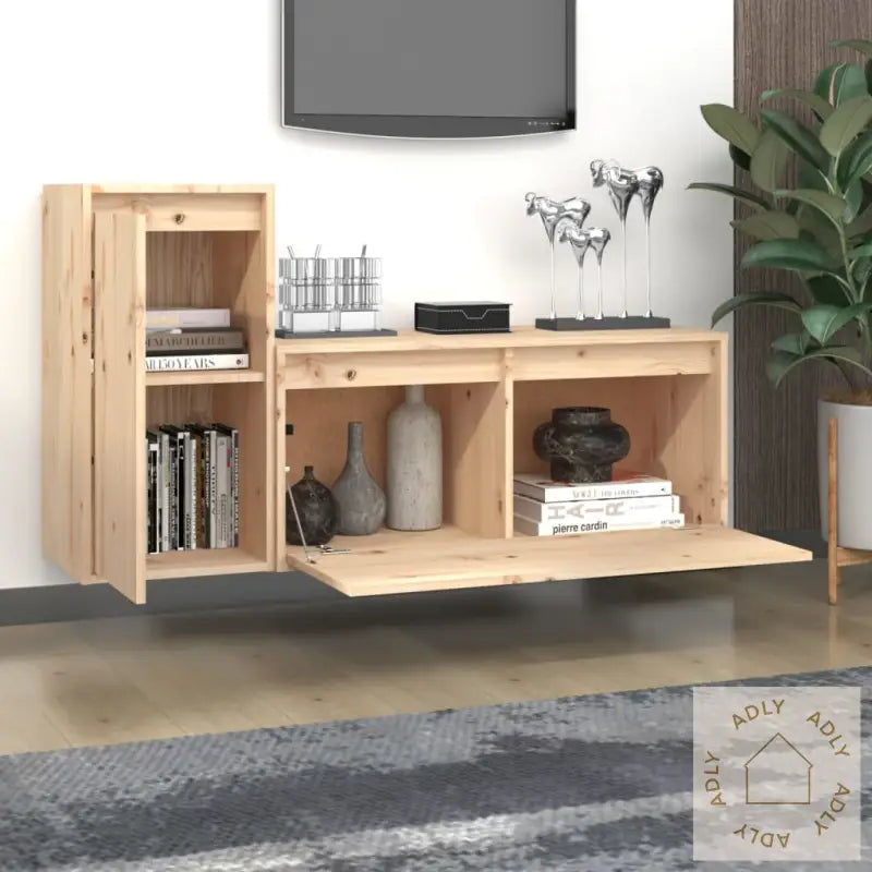 Tv-Benker 2 Stk Heltre Furu