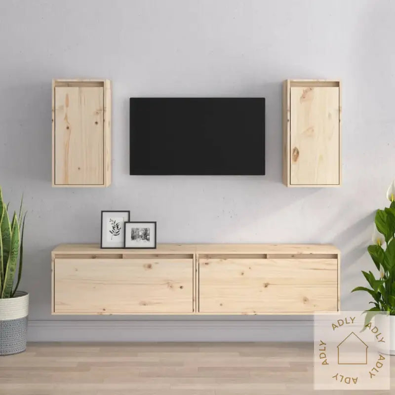 Tv-Benker 4 Stk Heltre Furu