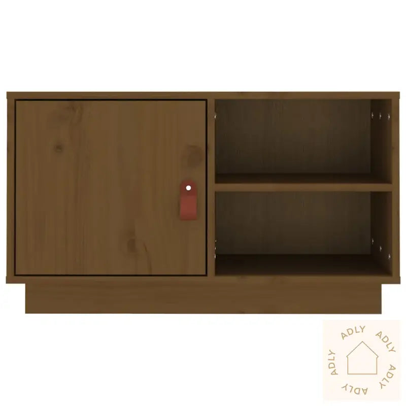 Tv-Benk Honningbrun 70X34X40 Cm Heltre Furu