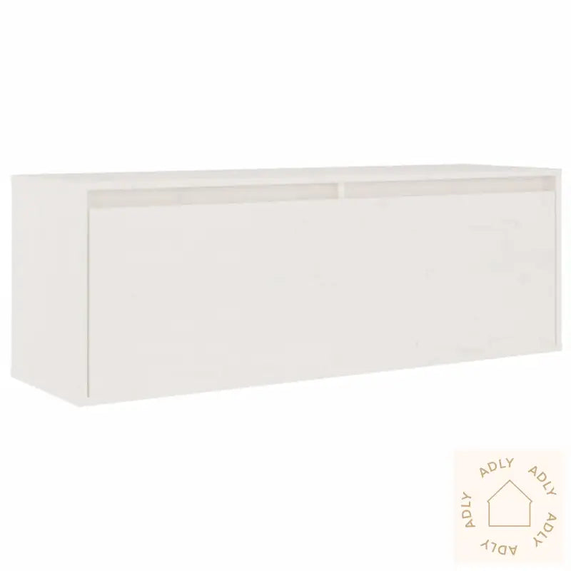 Tv-Benker 2 Stk Hvit Heltre Furu