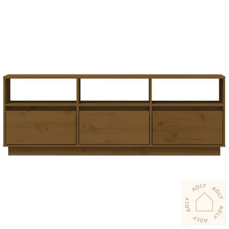 Tv-Benk Honningbrun 140X37X50 Cm Heltre Furu