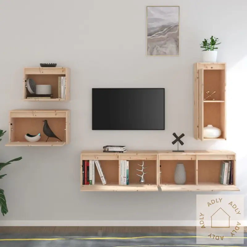 Tv-Benker 5 Stk Heltre Furu