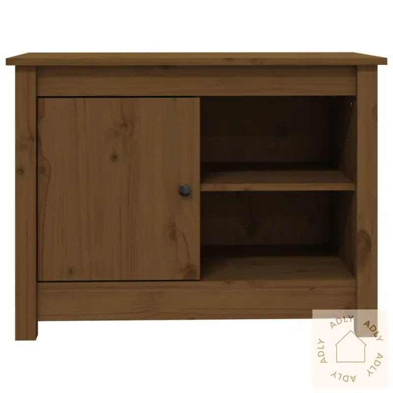 Tv-Benk Honningbrun 70X36,5X52 Cm Heltre Furu