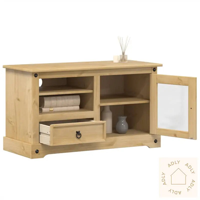 Tv-Benk Corona 100X45X58 Cm Heltre Furu