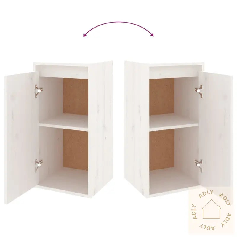 Tv-Benker 4 Stk Hvit Heltre Furu