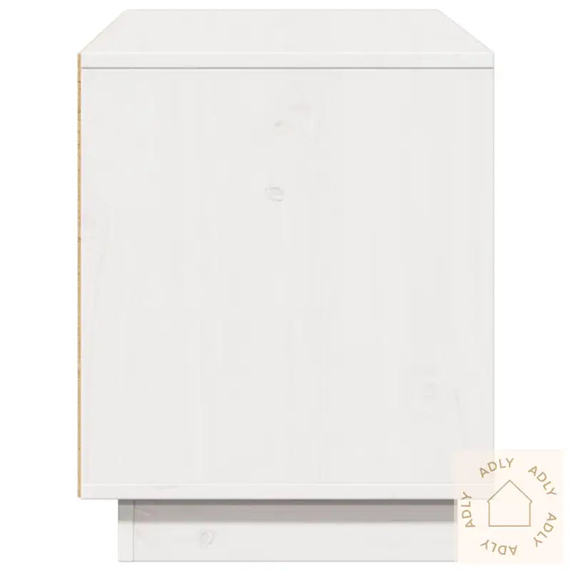 Tv-Benk Hvit 110,5X35X44 Cm Heltre Furu