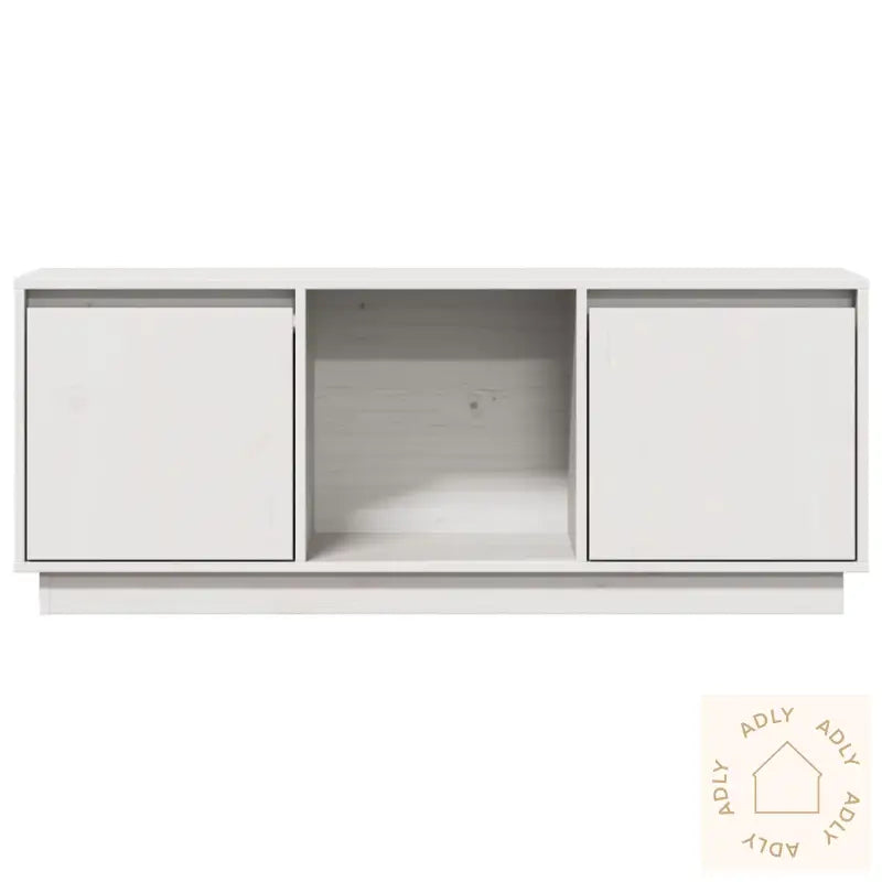 Tv-Benk Hvit 110,5X35X44 Cm Heltre Furu