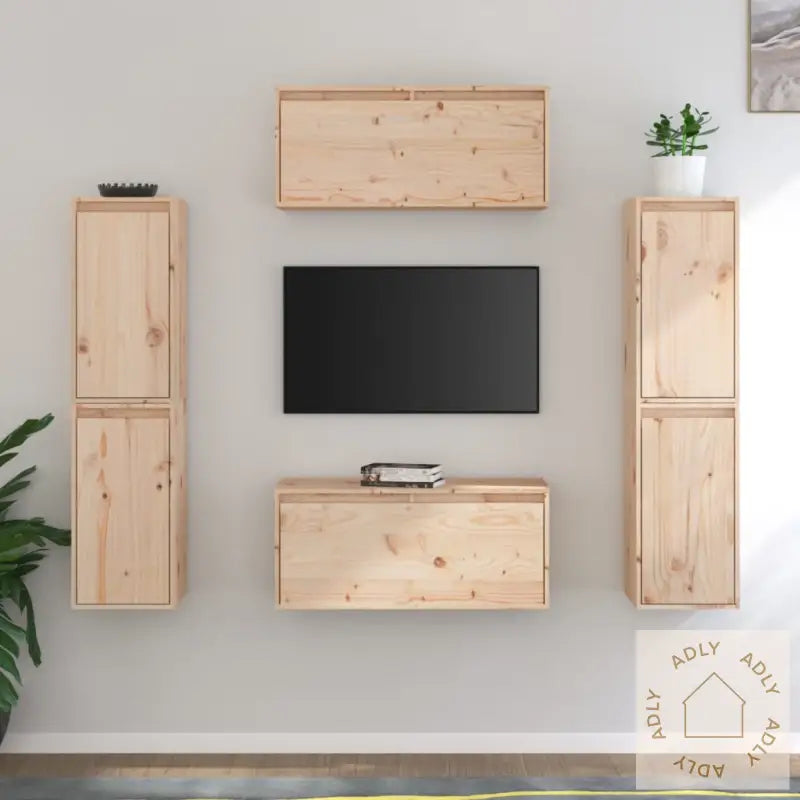 Tv-Benker 6 Stk Heltre Furu