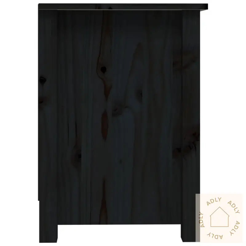 Tv-Benk Svart 103X36,5X52 Cm Heltre Furu
